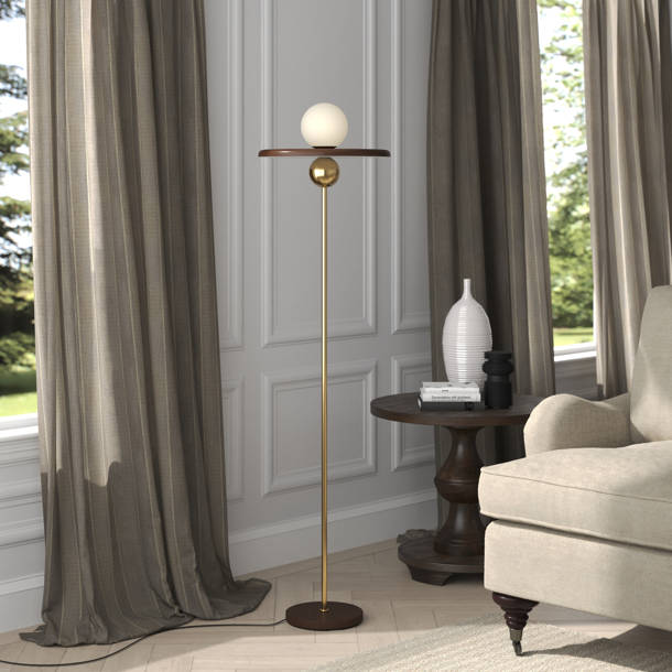 Greyleigh™ Kingsteignt 64.17'' Gold/Brown Novelty Floor Lamp with
